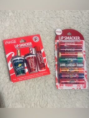 NIB Lip Smacker Coca-Cola Bundle Soda Lip Balm Set Sprite Fanta Coke